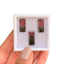 Turmalina Bicolor Baguete Retangular SET 19,93ct