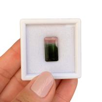 Turmalina Bicolor Melância Baguete Retangular 9,55ct