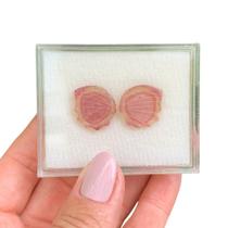 Turmalina Bicolor Placa Par Borboleta 15,48ct Turmalina Bicolor Placa Par Borboleta 15,48ct