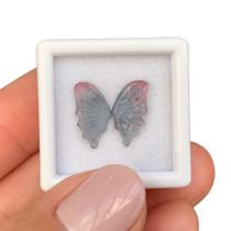 Turmalina Bicolor Placa Par Borboleta 3,04ct Turmalina Bicolor Placa Par Borboleta 3,04ct