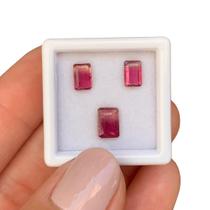 Turmalina Bicolor Rosa Baguete Retangular SET 1,78ct Turmalina Bicolor Rosa Baguete Retangular SET 1,78ct