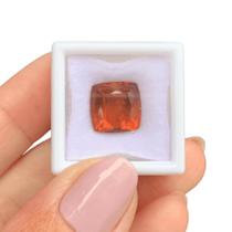 Turmalina Laranja Avermelhada Cushion 8,45ct Turmalina Laranja Avermelhada Cushion 8,45ct