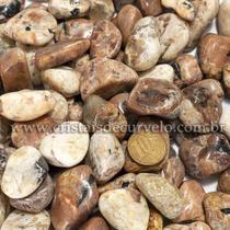 Turmalina no Feldspato Rolada Natural 5kg - 20 a 35mm Tipo B