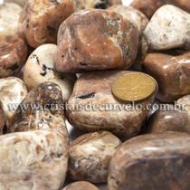 Turmalina no Feldspato Rolada Natural 5kg - 30 a 45mm Tipo B