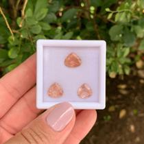 Turmalina Rosa Alaranjada Pera SET 7,59ct