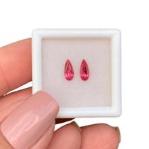 Turmalina Rosa Gota Lágrima Par 0,67ct (2) Turmalina Rosa Gota Lágrima Par 0,67ct (2)