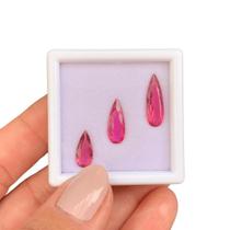 Turmalina Rosa Gota Lágrima SET 3,60ct