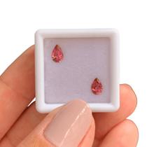 Turmalina Rosa Gota Par 0,73ct Turmalina Rosa Gota Par 0,73ct