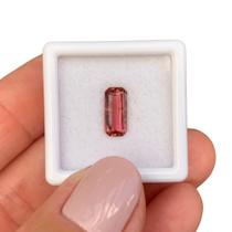 Turmalina Rubelita Baguete Retangular 1,18ct