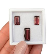 Turmalina Rubelita Baguete Retangular SET 8,41ct Turmalina Rubelita Baguete Retangular SET 8,41ct