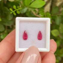 Turmalina Rubelita Gota Par 1,13ct