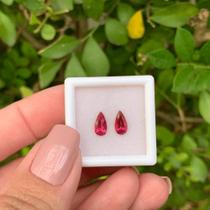 Turmalina Rubelita Gota Par 1,17ct