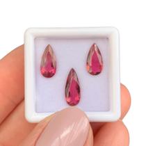 Turmalina Rubelita Lágrima Gota SET 2,87ct Turmalina Rubelita Lágrima Gota SET 2,87ct
