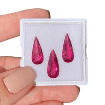 Turmalina Rubelita Lágrima Gota SET 7,38ct Turmalina Rubelita Lágrima Gota SET 7,38ct