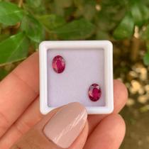 Turmalina Rubelita Oval Par 1,32ct