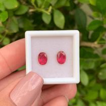Turmalina Rubelita Oval Par 1,52ct