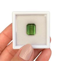 Turmalina Verde Amarelada Baguete Retangular 8,10ct Turmalina Verde Amarelada Baguete Retangular 8,10ct