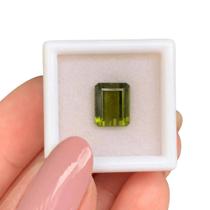 Turmalina Verde Amarelado Baguete 4,15ct Turmalina Verde Amarelado Baguete 4,15ct