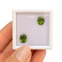 Turmalina Verde Amarelado Oval Par 3,65ct (1)