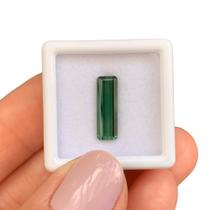 Turmalina Verde Azulada Baguete Retangular 2,07ct