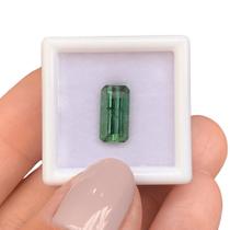 Turmalina Verde Azulada Baguete Retangular 2,59ct Turmalina Verde Azulada Baguete Retangular 2,59ct