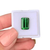 Turmalina Verde Azulada Baguete Retangular 5,29ct Turmalina Verde Azulada Baguete Retangular 5,29ct