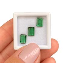 Turmalina Verde Azulada Baguete SET 3,09ct Turmalina Verde Azulada Baguete SET 3,09ct