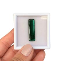 Turmalina Verde Azulada Bicolor Baguete 18,12ct