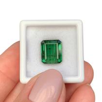 Turmalina Verde Azulada EmeraldCut Baguete 5,78ct