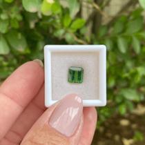 Turmalina Verde Azulada Retangular 2,28ct Turmalina Verde Azulada Retangular 2,28ct