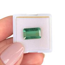 Turmalina Verde Azulada Retangular 4,38ct Turmalina Verde Azulada Retangular 4,38ct
