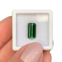 Turmalina Verde Baguete Retangular 2,97ct
