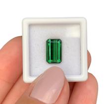 Turmalina Verde Baguete Retangular 3,53ct