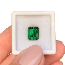 Turmalina Verde Baguete Retangular 3,70ct