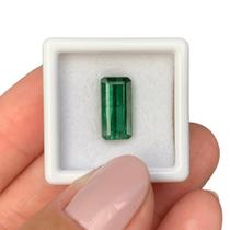 Turmalina Verde Baguete Retangular 4,15ct