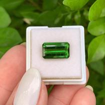 Turmalina Verde Baguete Retangular 4,59ct