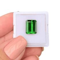 Turmalina Verde Baguete Retangular 5,84ct
