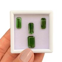 Turmalina Verde Baguete Retangular SET 17,64ct Turmalina Verde Baguete Retangular SET 17,64ct