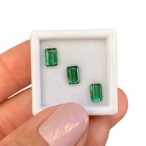 Turmalina Verde Baguete Retangular SET 2,28ct Turmalina Verde Baguete Retangular SET 2,28ct