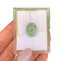 Turmalina Verde Oval Cabochão 9,66ct