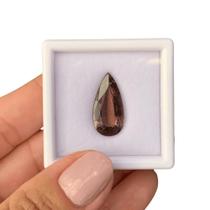 Turmalina Vermelha Amarronzada Gota 8,17ct Turmalina Vermelha Amarronzada Gota 8,17ct