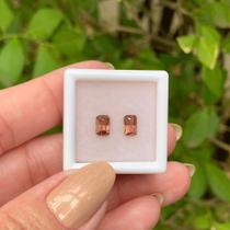 Turmalina Vermelha Baguete Par 0,90ct (1)