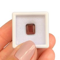 Turmalina Vermelha Baguete Retangular 2,77ct