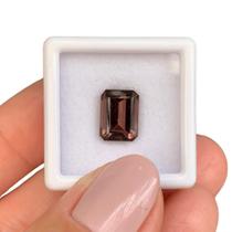 Turmalina Vermelha Baguete Retangular 3,30ct