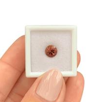 Turmalina Vermelha Brilhante ø6,75mm 1,28ct