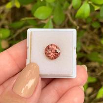 Turmalina Vermelha Brilhante ø8,78mm 2,35ct