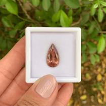 Turmalina Vermelha Salmão Gota 5,81ct