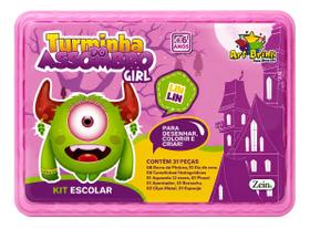 Turminha Do Assombro Girl Kit Escolar 31 Peças Infantil Turminha Do Assombro Girl Kit Escolar 31 Peças Infantil