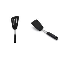 Turner OXO Good Grips Silicone Flexível Pequeno e Omelete Preto