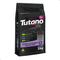 Tutano Premium Plus Gatos Castrados Todas Raças Carne 3Kg